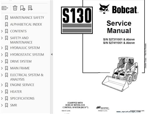 bobcat 130 skid steer specs|bobcat s130 service manual pdf.